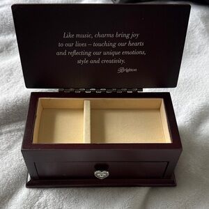 Brighton Dark Brown Jewelry Organizer with Heart Accent